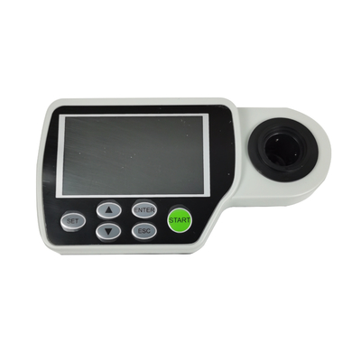 ODM-ondersteuning 4.3 inch hoge resolutie draagbare handheld kleurmeter met LED-lichtbron