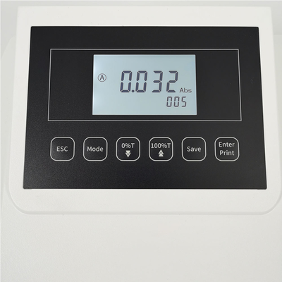 Economische 4nm Single Beam Visible Spectrophotometer met golflengtebereik 320-1020nm
