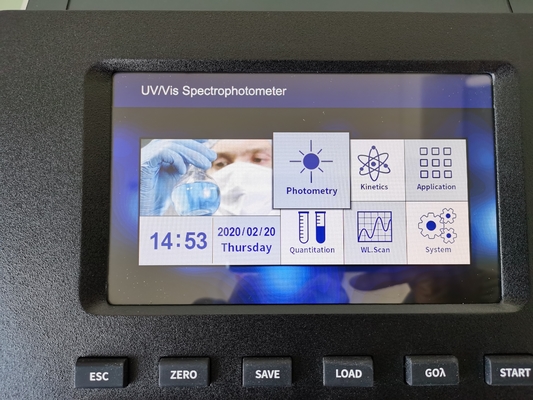 Laboratorium wateronderzoek Essentiële 1nm Xenonlamp Dubbelstraal UV Vis Spectrophotometer