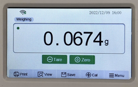 Laboratoriaal analytisch evenwicht met interne kalibratie en DC 12V 1A stroomvoorziening