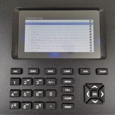 7 inch LCD-scherm zichtbare halogeenlamp spectrophotometer voor medische laboratoriummetingen