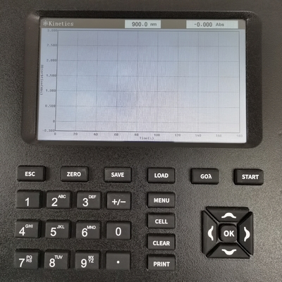 Enige Straal 2nm Bandbreedte 7 Duimlcd het Schermchn Vis 325-1000nm Spectrofotometer