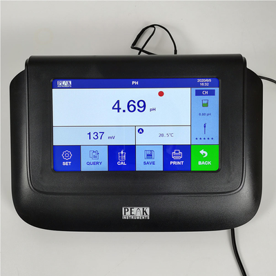 Laboratorium hoge precisie benchtop capacitieve touchscreen pH-meter met 2 punt kalibratie