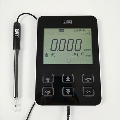 1 punt kalibratie ATC 1.0% FS 5 inch LCD Tablet geleidbaarheid TDS meter voor de resultaten