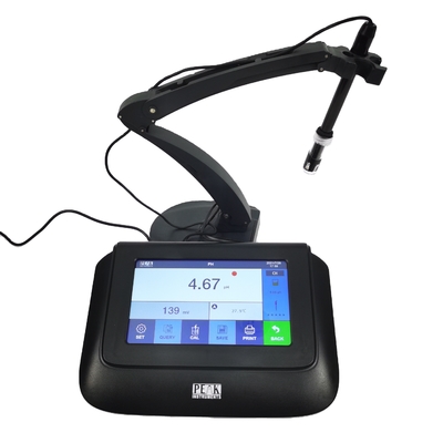Draagbare touchscreen laboratorium digitale pH-meter tester met op maat gemaakte ondersteuning OEM