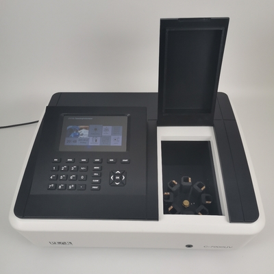 7 inch LCD-scherm Economisch Single Beam zichtbare spectrophotometer 320-1100nm voor Lab