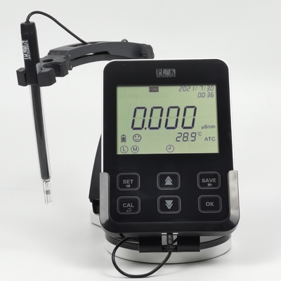 5 inch touch panel water TDS geleidbaarheid meter piek instrumenten laboratorium benchtop