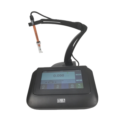 5-in-1 EC TDS-meter met ±1,0C temperatuurnauwkeurigheid PEAK Instrumenten aanraakscherm