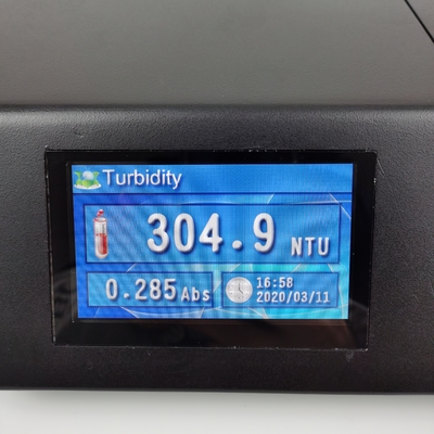 Basisfout ±2%FS 4,3 inch Kleur LCD-scherm Bench Turbidity Meter met LED-lichtbron