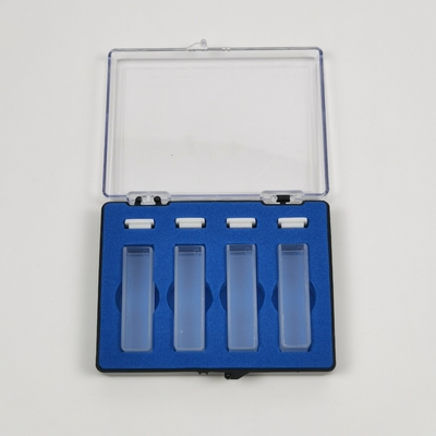 2 Gepolijst venster PEAK Instrumenten Laboratorium 1cm 10mm Spectrophotometer Glas Cuvette