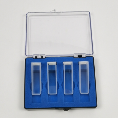 2 Gepolijst venster PEAK Instrumenten Laboratorium 1cm 10mm Spectrophotometer Glas Cuvette
