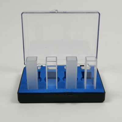 2 Gepolijst venster PEAK Instrumenten Laboratorium 1cm 10mm Spectrophotometer Glas Cuvette