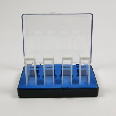 2 Gepolijst venster PEAK Instrumenten Laboratorium 1cm 10mm Spectrophotometer Glas Cuvette