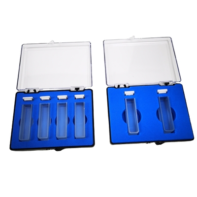 Spectrophotometer Glas Cuvette Kwartz Cuvette 1cm 10mm voor spectraal bereik 190-2500nm