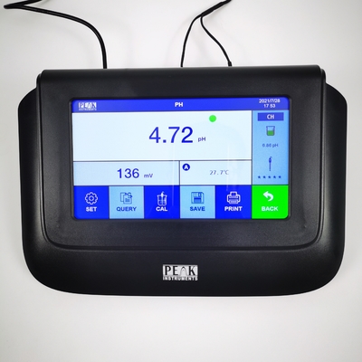 Temperatuurcompensatie pH-meter Benchtop T-710L Touchscreen 3-punts kalibratie Atc