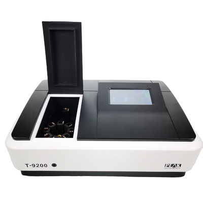 190-1100nm T-9200 spectrophotometer met 2nm bandbreedte en Deuterium/Tungsten lamp