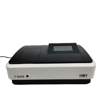 T-9200 2nm touchscreen UV zichtbare spectrophotometer met golflengte nauwkeurigheid ±0,3nm