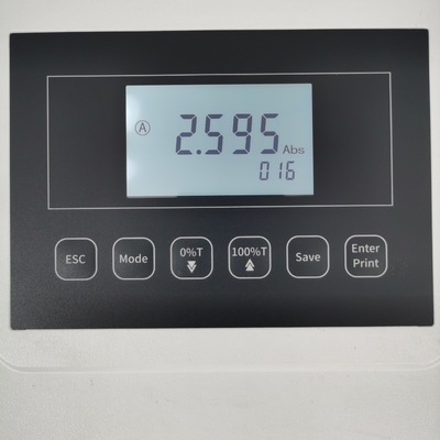 Deuterium/Tungstenlamp Basic Single Beam Manual Type Spectrophotometer 190 nm tot 1020 nm
