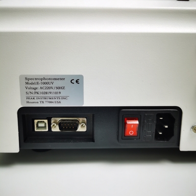 Deuterium/Tungstenlamp Basic Single Beam Manual Type Spectrophotometer 190 nm tot 1020 nm